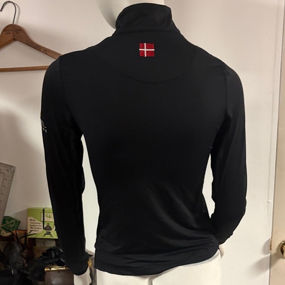 Kastel Denmark Black Long Sleeve Top with Blue Zipper - Picture 5 of 10